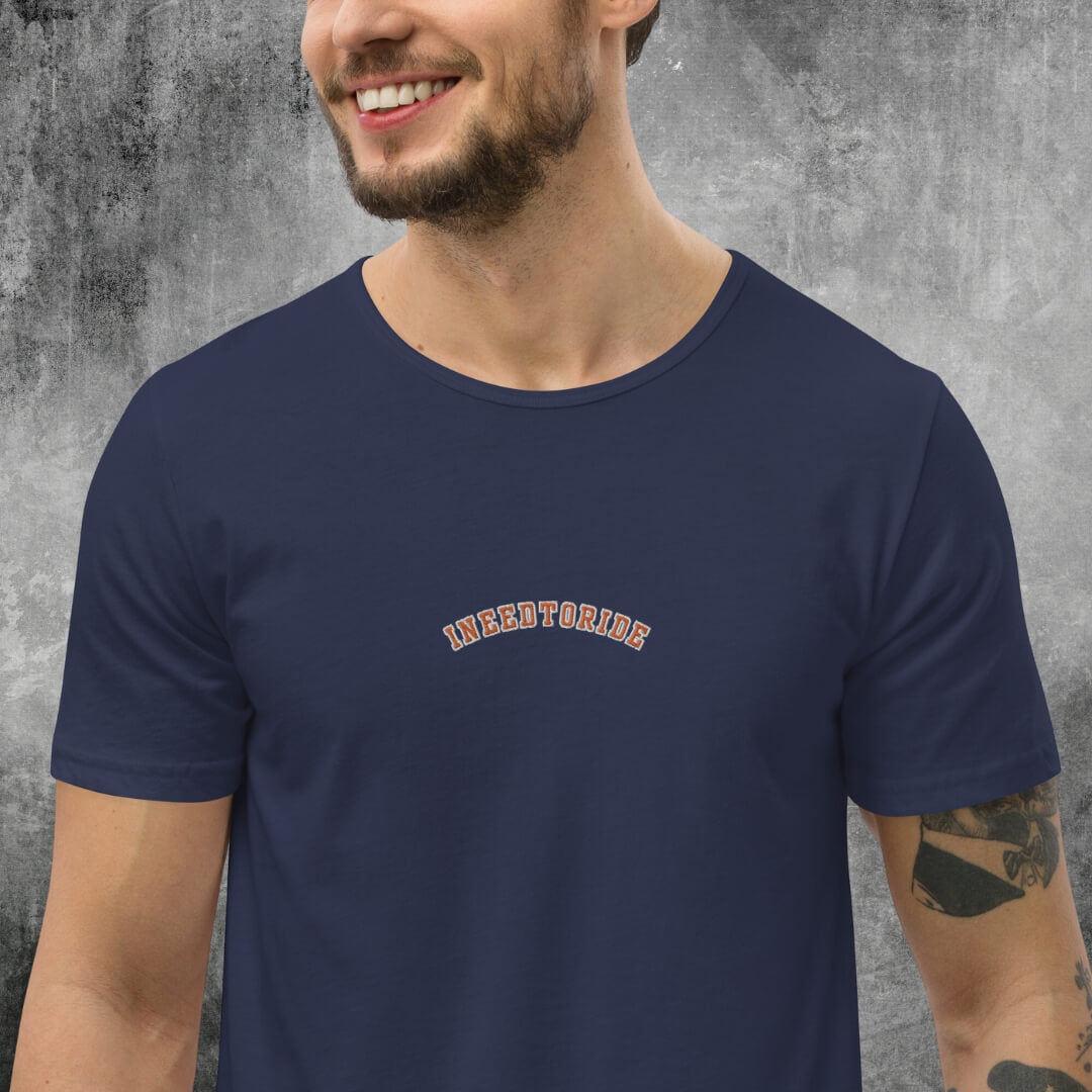 Varsity Curved Hem Tee | Men's