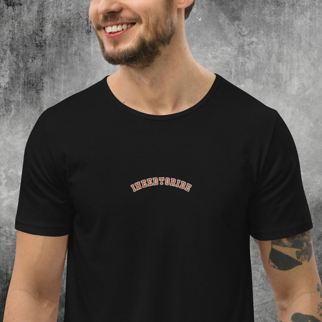 Varsity Curved Hem Tee | Men's