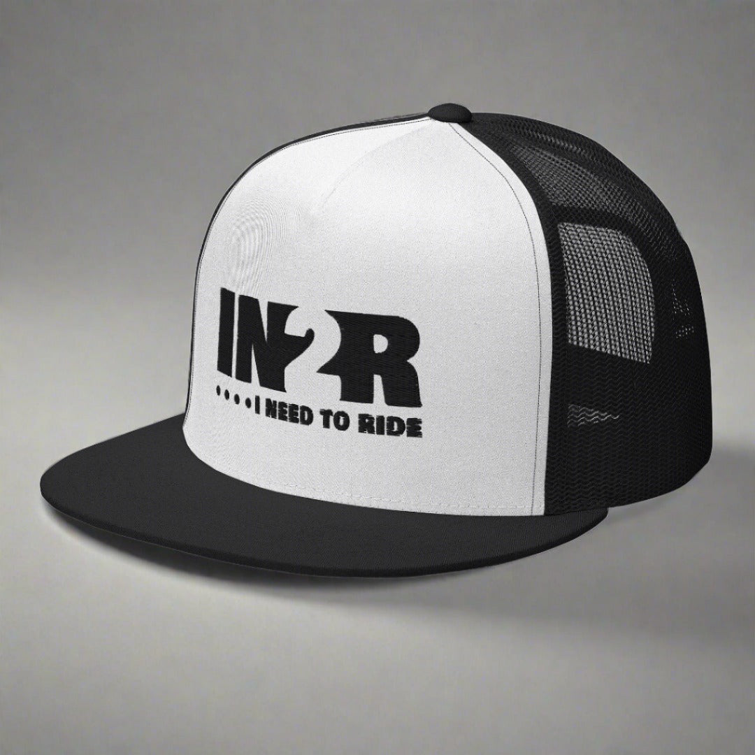 Serenity Seeker Black/White/Black Trucker Snapback Left Front View