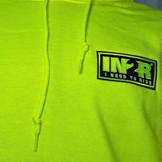 Neon Yellow Street Hoodie | IN2R Clothing & Apparel | Saskatoon, SK