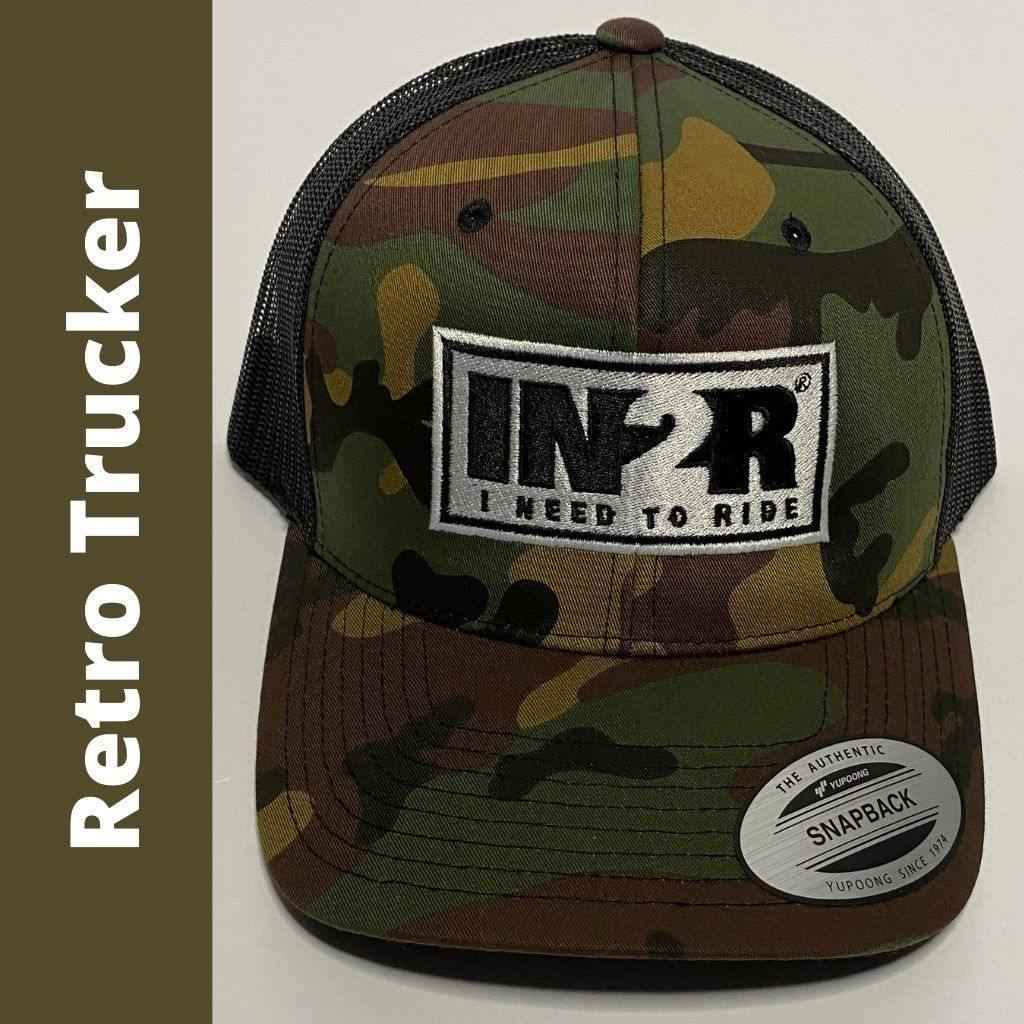 Original Camo/Black SnapBack Trucker Hat - IN2R Clothing and Apparel, Saskatoon, SK.