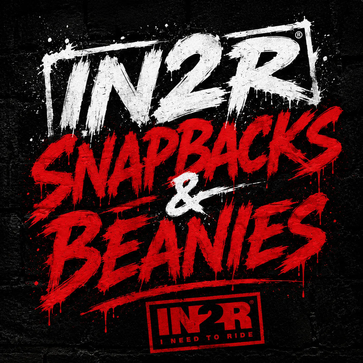 IN2R Hats & Beanies Collection featuring trucker snapback hats and knit beanies