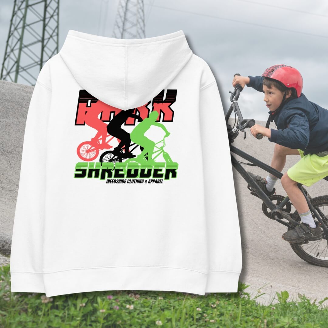 Park Shredder Youth Hoodie White Back View