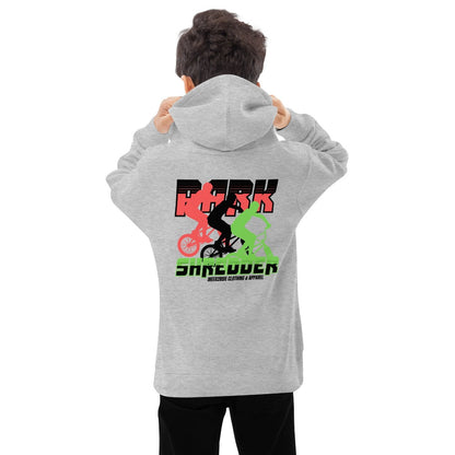 Park Shredder Youth Hoodie Athletic Heather Back View