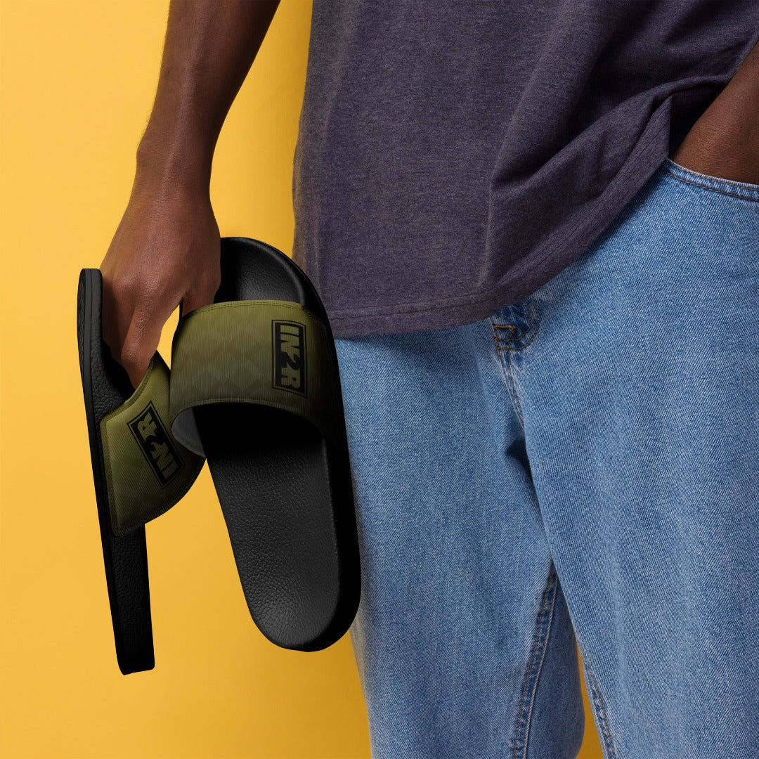 Elevate your summer style with SolarTide Men's Slides by IN2R! 😎 Embrace comfort with a cushioned upper strap, perfect for all-day wear. 🌞 The textured footbed provides grip for any outdoor escapade. Don't miss out on summer essentials – grab yours now! 🌴