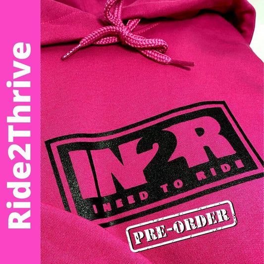 Ride2Thrive Hot Pink Hoodie from IN2R Clothing & Apparel, Saskatoon, SK.