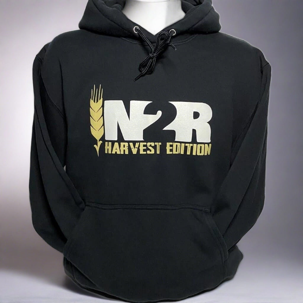 Classic Black Harvest Edition Hoodie from IN2R Clothing and Apparel