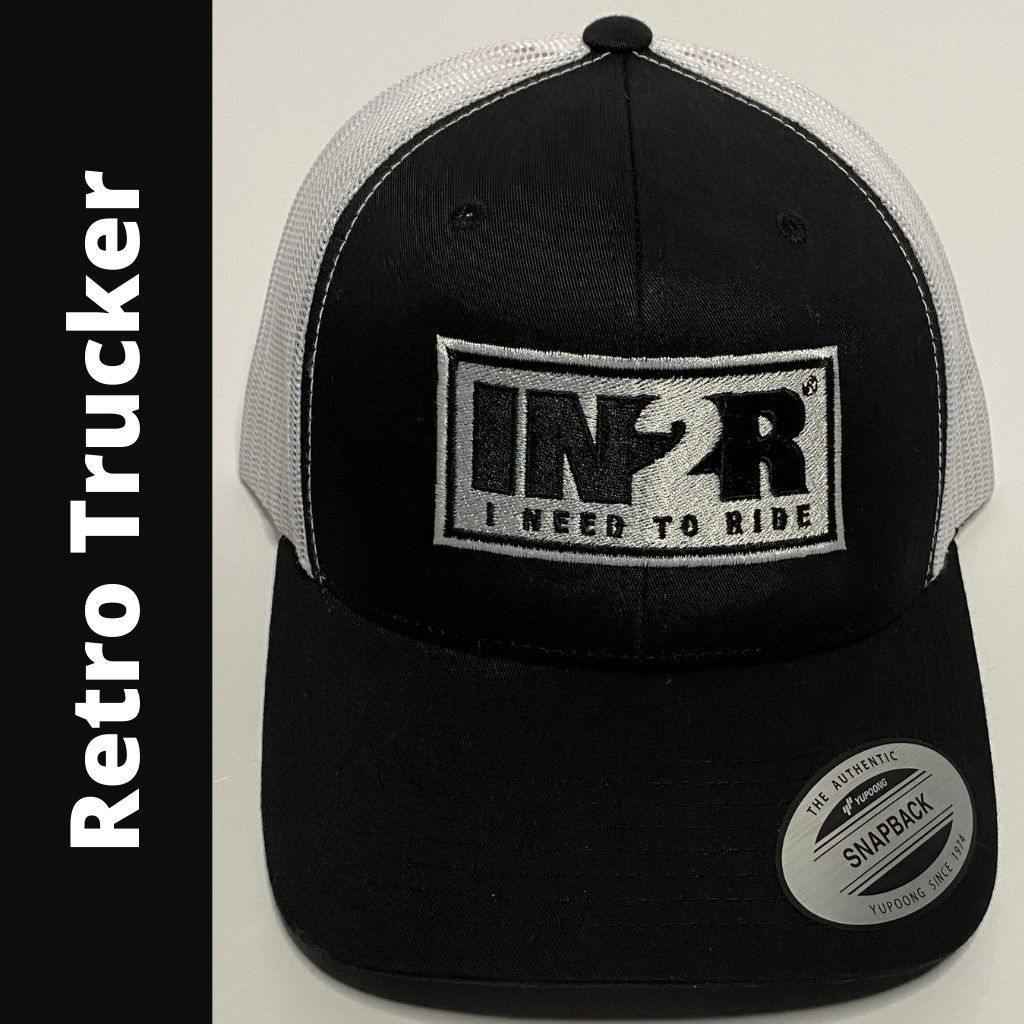 Original Black/White SnapBack Trucker Hat - IN2R Clothing and Apparel, Saskatoon, SK.